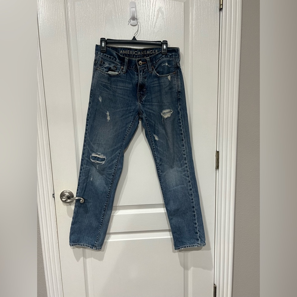 American Eagle Outfitters Men's Distressed Denim Jeans